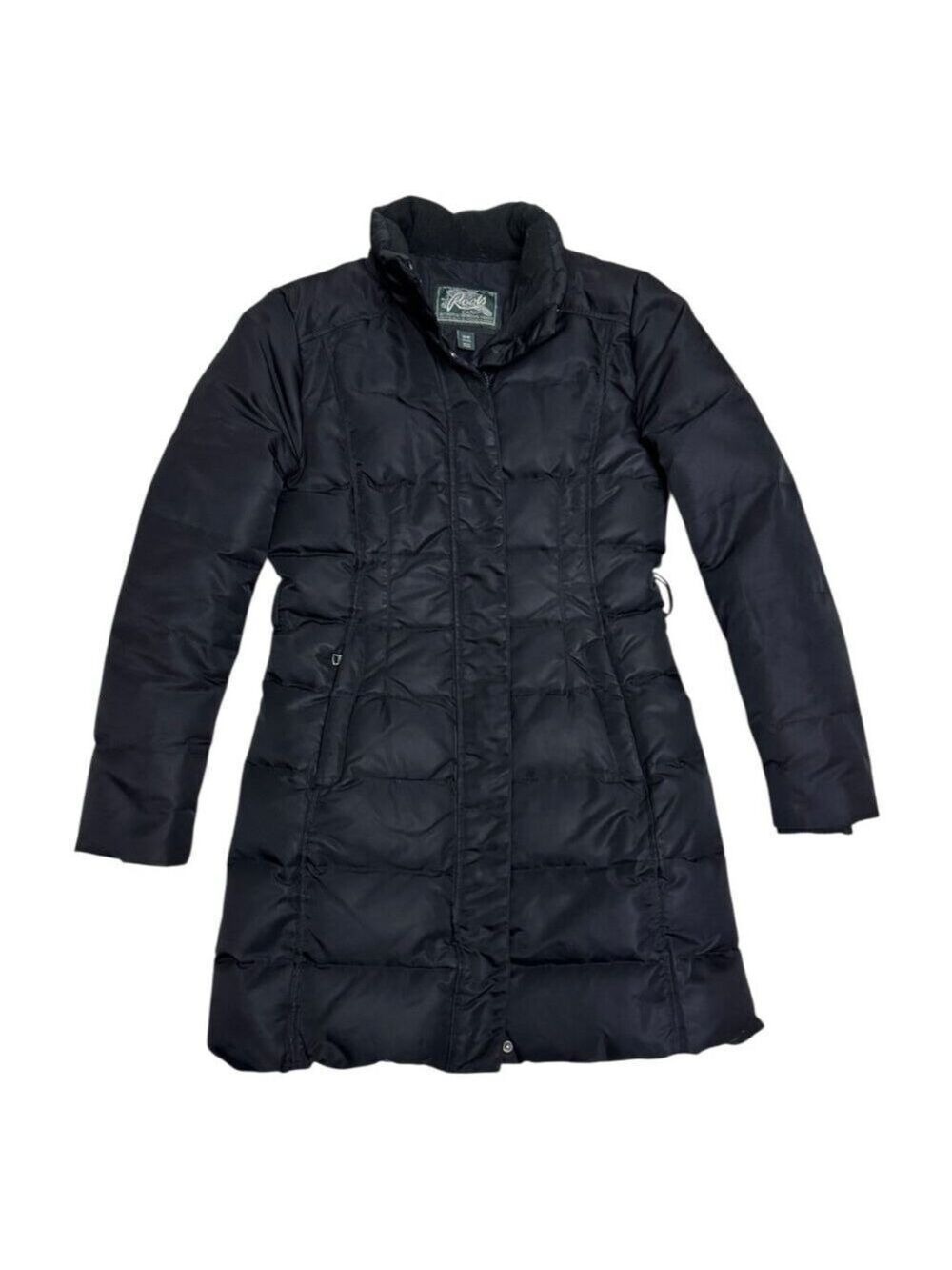 ROOTS Vintage Y2K Down Fill Winter Puffer Parka Jacket Coat Womens Medium